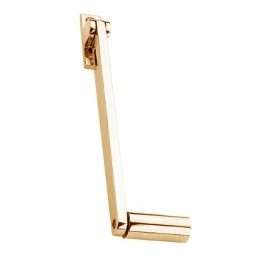 Fanlight Window Roller Stay 203 mm Polished Brass Lacquered