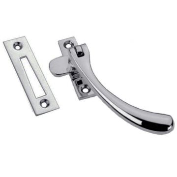 Bulb Window Fastener 16 mm Tongue with Mortice Plate Satin Chrome Plate