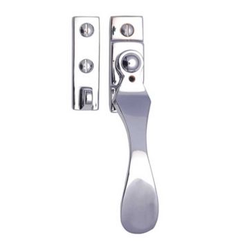 Spoon Design Wedge Plate Locking Window Fastener  Polished Chrome Plate