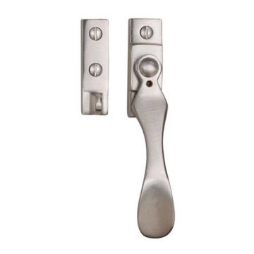Spoon Design Wedge Plate Locking Window Fastener  Satin Nickel Plate