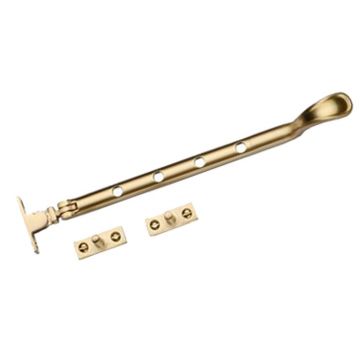 Spoon Casement Window Stay 254 mm Satin Brass Lacquered