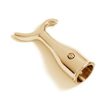 Sash Pole Hook - Heavy Duty Polished Brass Lacquered