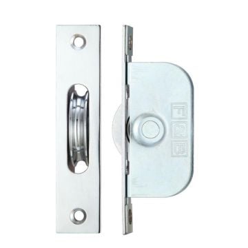Axle Bearing Sash Pulley with Brass Wheel & Square Faceplate