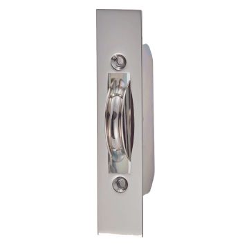 Axle Bearing Sash Pulley with Brass Wheel & Square Faceplate 100 kg Satin Chrome Plate