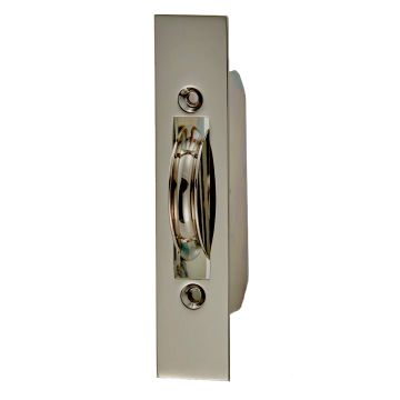 Axle Bearing Sash Pulley with Brass Wheel & Square Faceplate 100 kg Satin Nickel Plate
