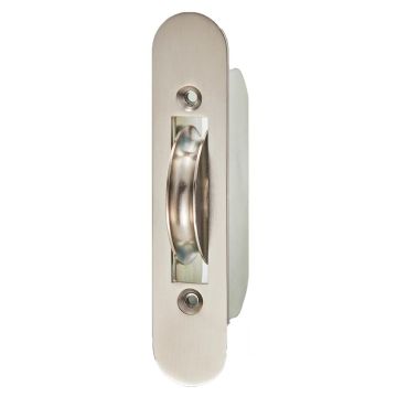 Axle Bearing Sash Pulley with Brass Wheel & Radius Faceplate 100 kg Polished Nickel Plate