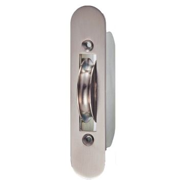 Axle Bearing Sash Pulley with Brass Wheel & Radius Faceplate 100 kg Satin Chrome Plate