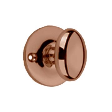 Oval Privacy Turn Knob 32 mm Square Spindle  Antique Brass Unlacquered