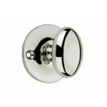 Oval Privacy Turn Knob 32 mm Square Spindle Polished Chrome Plate