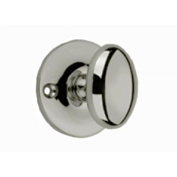 Oval Privacy Turn Knob 32 mm Square Spindle Satin Chrome Plate