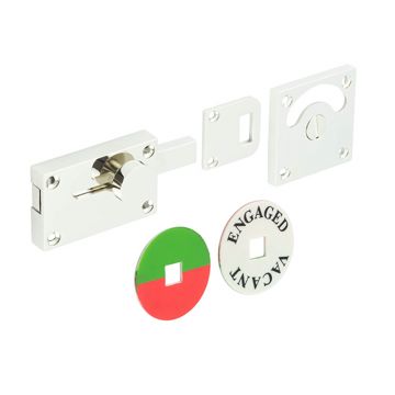 Privacy Slide Bolt with Emergency Indicator Release Polished Chrome Plate