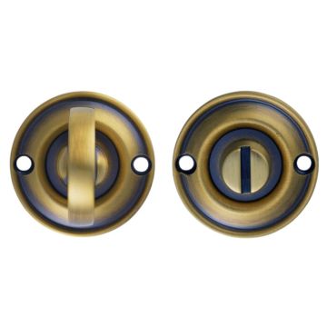 Oval Privacy Turn & 32 mm Release Set Satin Nickel Plate