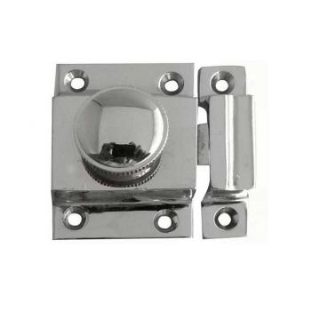 Cabinet Door Catch  Polished Chrome Plate