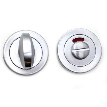 SDS Privacy Indicator Turn Release-Satin Chrome Plate