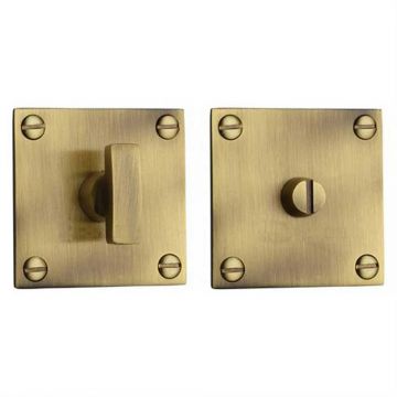 Bauhaus Privacy Turn & Release Brushed Antique Brass Lacquered