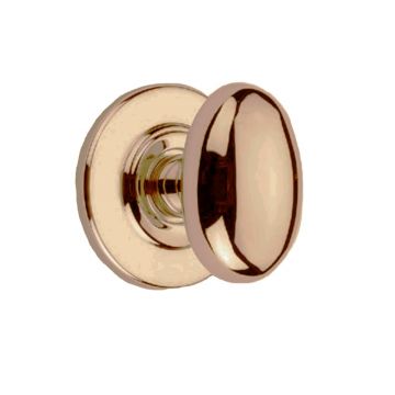Thumb Turn 32 mm Concealed Stepped Curved Edge Rose  Satin Brass Unlacquered