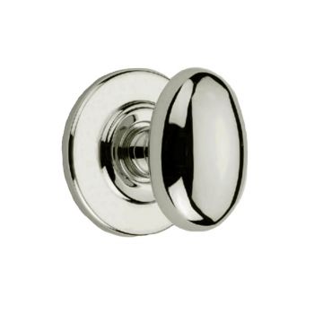 Thumb Turn 32 mm Concealed Stepped Curved Edge Rose  Satin Nickel Plate