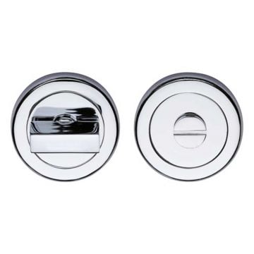Round Privacy Turn Polished Chrome Plate

