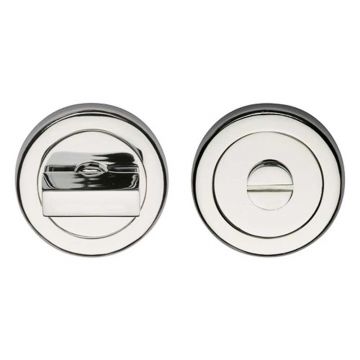 Round Privacy Turn & Release 53 mm Polished Nickel Plate