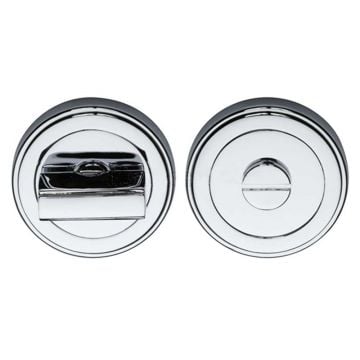 Round Privacy Turn & Release Polished Chrome Plate
