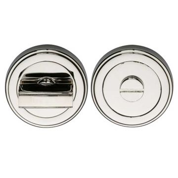 Round Privacy Turn & Release 53 mm Polished Nickel Plate