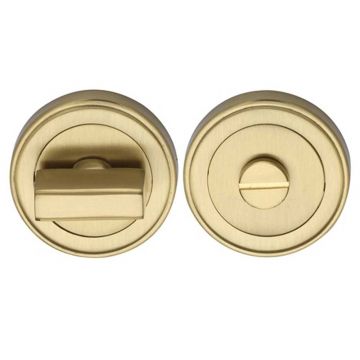 Round Privacy Turn & Release 53 mm Satin Brass Lacquered
