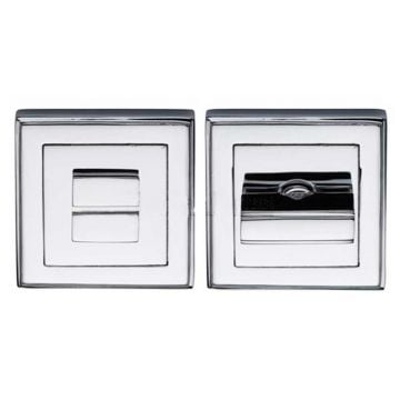 Square Privacy Turn & Release Polished Chrome Plate
