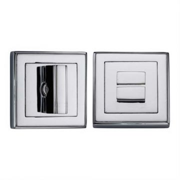 Square Privacy Turn & Release 53 mm Polished Nickel Plate