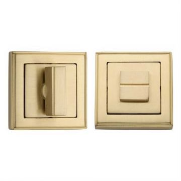 Square Privacy Turn & Release 53 mm Satin Brass Lacquered
