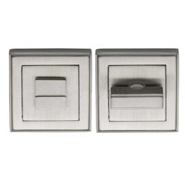 Square Privacy Turn & Release 53 mm Satin Nickel Plate