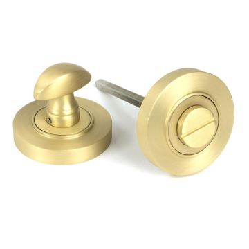 Round Bathroom Privacy Turn & Release 51 mm Imitation Bronze Lacquered