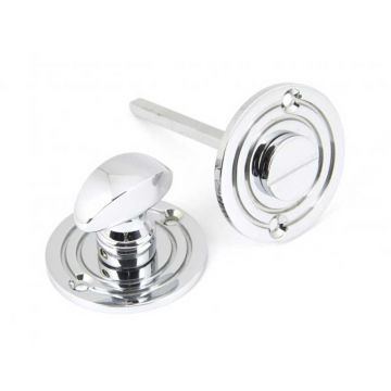 Bathroom Privacy Thumbturn and Coin Release 50 mm Polished Chrome Plate