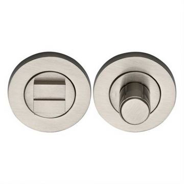 Vilamoura Plain Privacy Thumbturn and Emergency Release 53 mm Satin Nickel Plate