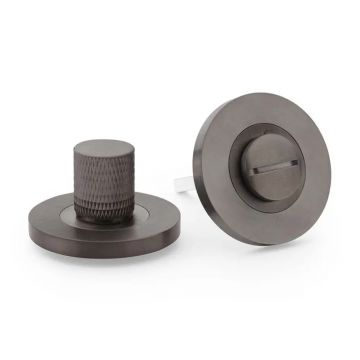 Round Privacy Turn and Release  Black Nickel