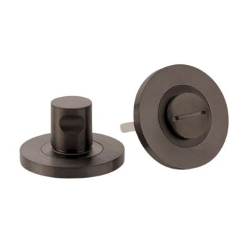 Round Privacy Turn and Release  Black Nickel