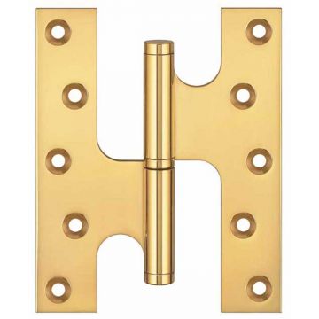 Paumelle lift off hinge left hand 127 x 102 mm ( Polished Brass Unlacquered)