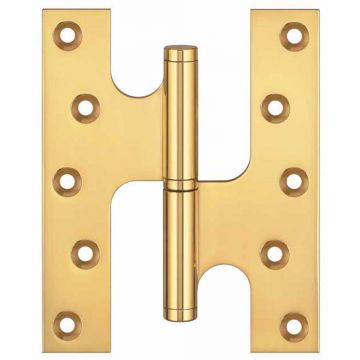 Paumelle Lift Off Hinge Solid Brass 127 x 102 mm ( Polished Brass Unlacquered)