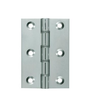 Strong Suite Hinge DPBW 75 x 50mm Brass Satin Chrome Plate