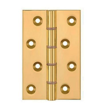 Strong Suite Hinge DPBW 100 x 64mm Brass Solid Drawn Brass
