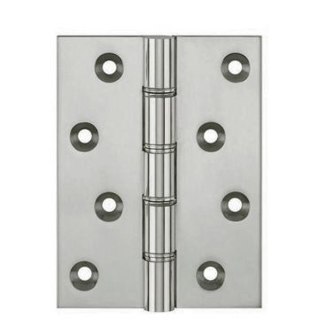 Strong Suite Hinge DPBW 100 x 76mm Brass Satin Chrome Plate