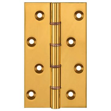 Strong Suite Hinge DPBW 127 x 76mm Brass Solid Drawn Brass