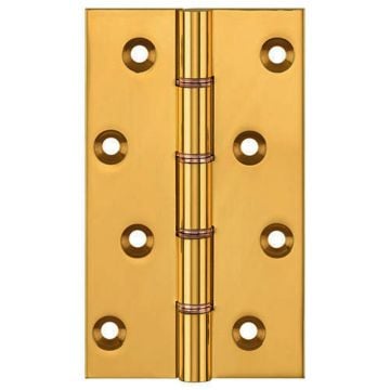 Strong Suite Hinge DPBW 127 x 76mm Solid Drawn Brass