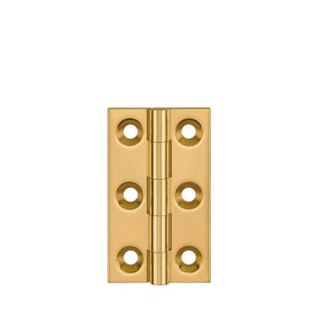 Broad Suite Butt Hinge 38 x 22 mm Brass Solid Drawn Brass