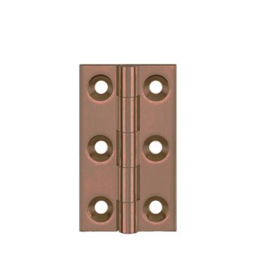 Broad Suite Butt Hinge 63 x 35mm Brass Imitation Bronze Lacquered