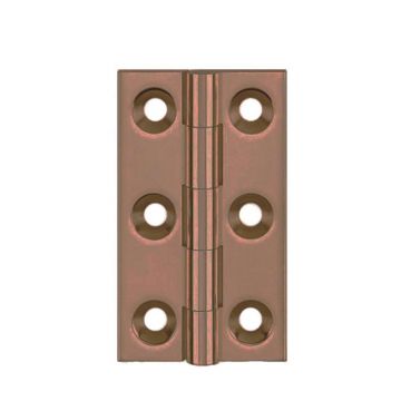 Broad Suite Butt Hinge 75 x 42mm Brass Imitation Bronze Lacquered