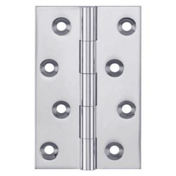 Broad Suite Butt Hinge 100 x 60mm Brass Satin Chrome Plate