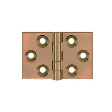 Back Flap Hinge 32 x 48 mm Brass Antique Brass Lacquered