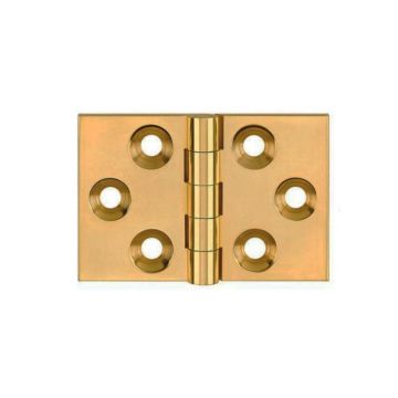 Back Flap Hinge 32 x 48 mm Brass Satin Brass Lacquered