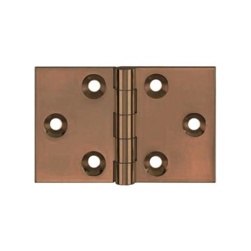 Back Flap Hinge 38 x 60 mm Brass Imitation Bronze Lacquered