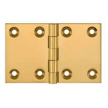 Back Flap Hinge 64 x 102 mm Brass Satin Brass Lacquered